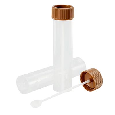 Spruyt Hillen faeces potje, 30ml, set of 25, medical instrument used for stool sample collection, with clear measurement markings
