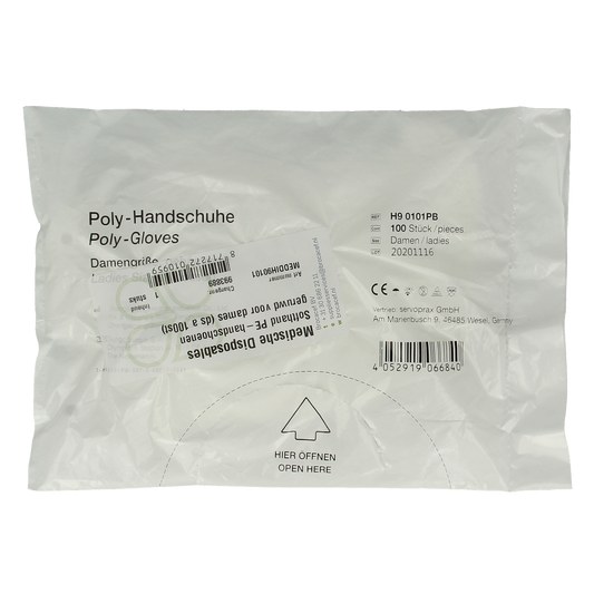 Softhand Onderzoekhandschoen poly dames 100.00 Stuks