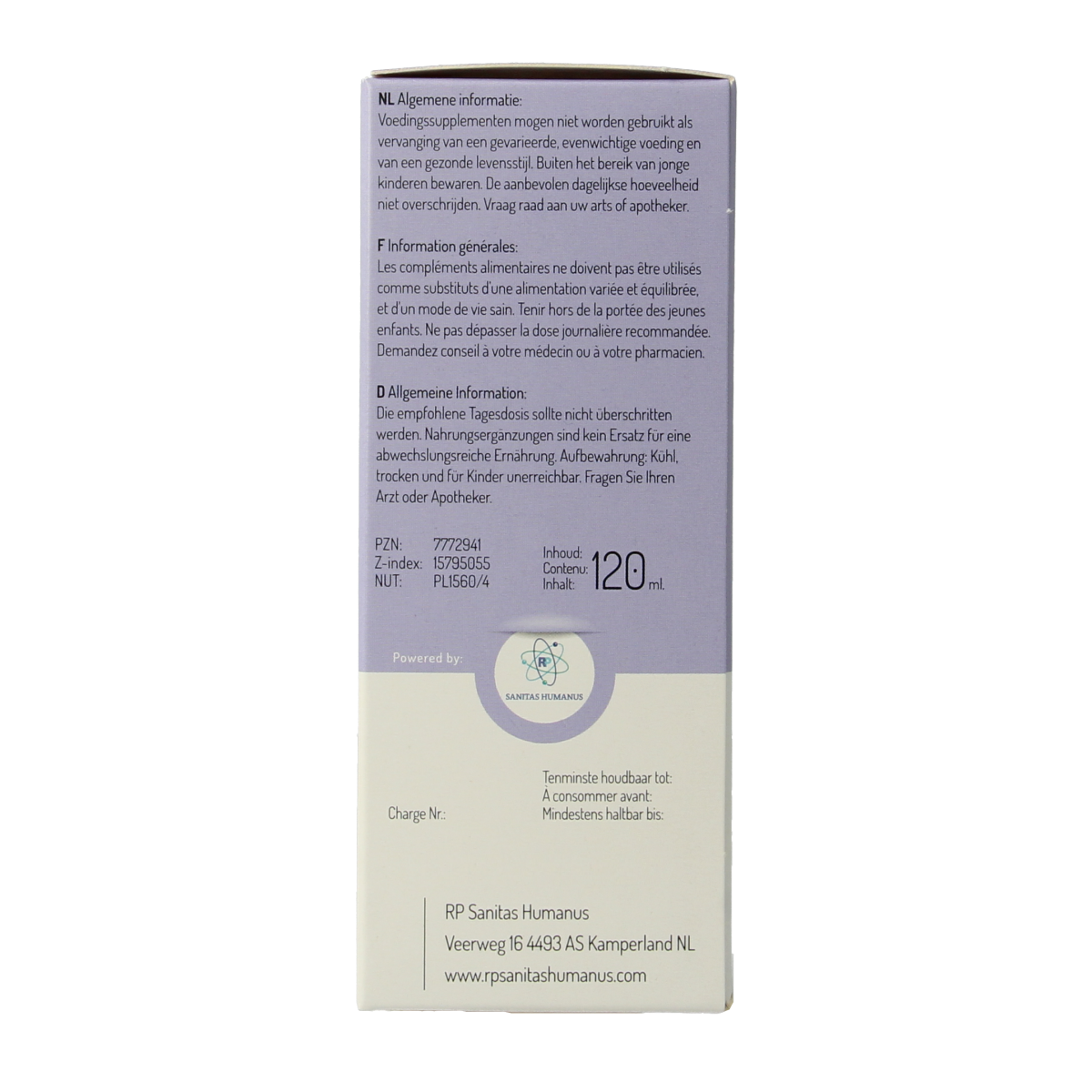 RPSH Oligo Prunus virginiana - Wilde kers 120.00 Milliliter