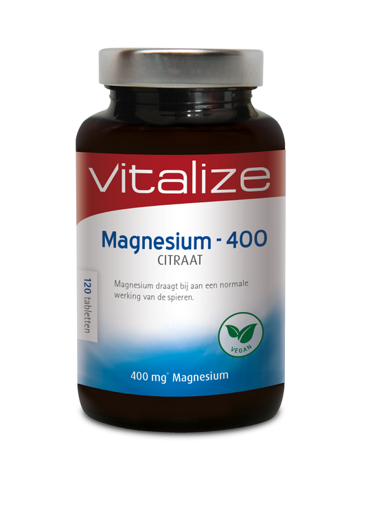 Vitalize Magnesium 400 citraat 120 Tabletten