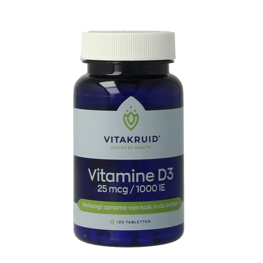 Vitakruid Vitamine D3 25 mcg / 1000 IE 120 Tabletten