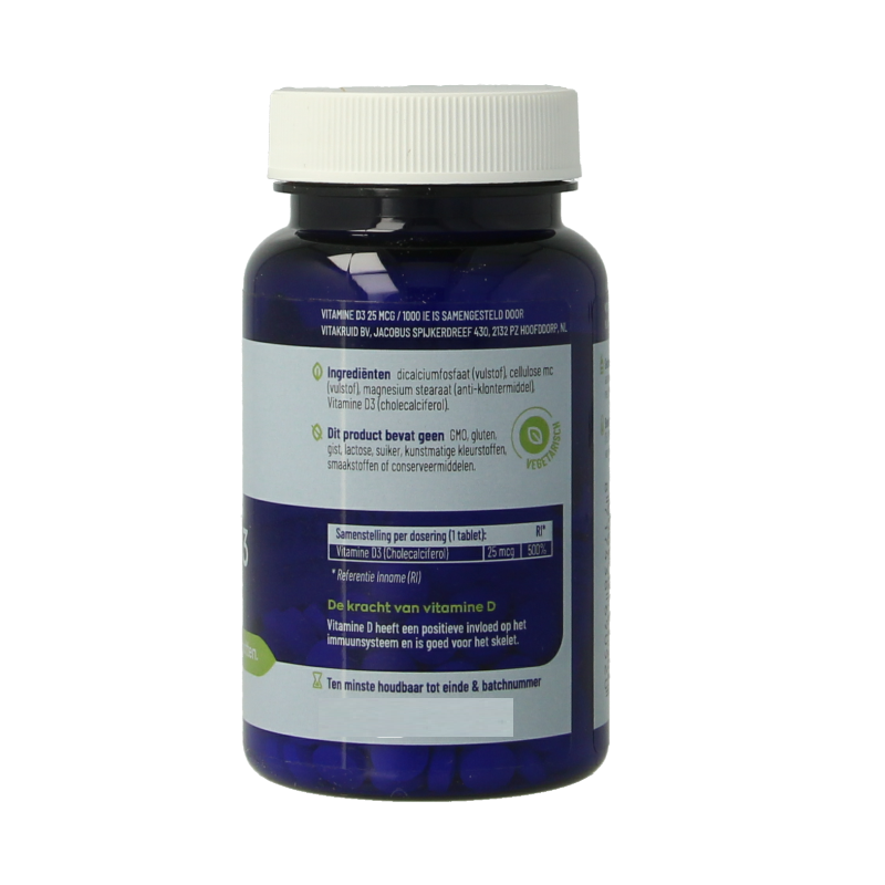 Vitakruid Vitamine D3 25 mcg / 1000 IE 120 Tabletten
