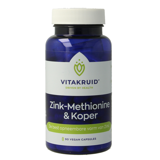 Vitakruid Zink methionine & koper 90 Vegetarische capsules