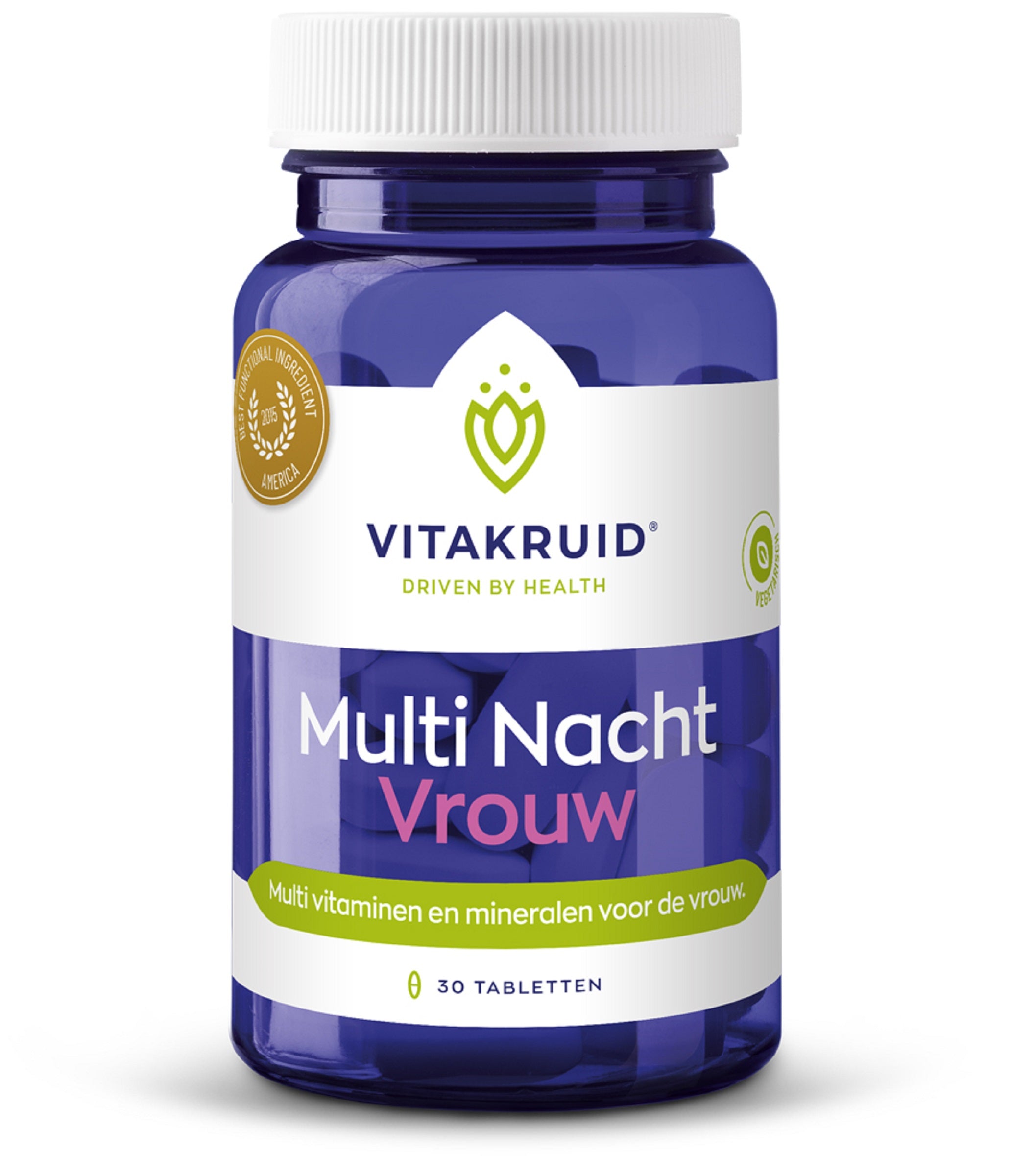 Vitakruid Multi Nacht Vrouw 100% Vegan 30 Tabletten