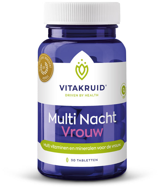 Vitakruid Multi nacht vrouw 30 Tabletten