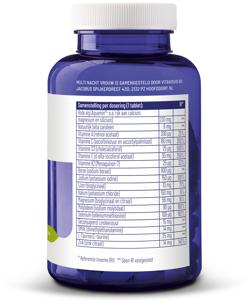 Vitakruid Multi nacht vrouw 90 Tabletten