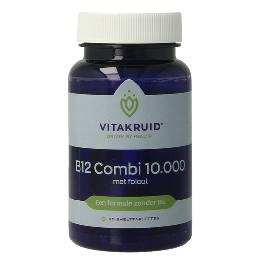 Vitakruid B12 Combi 10.000 met Actief Folaat 60.00 Smelttabletten