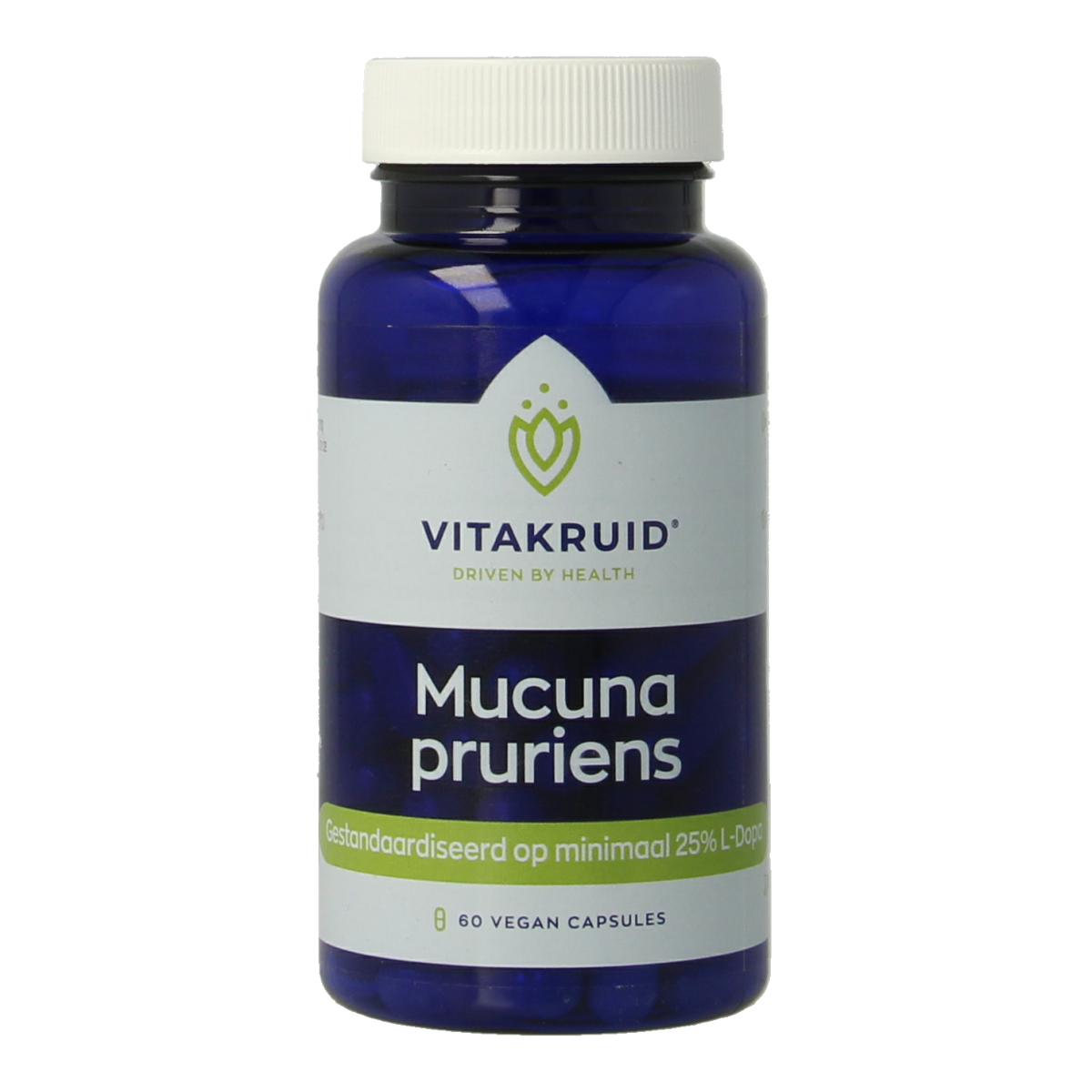 Vitakruid Mucuna pruriens 400mg minimaal 25% L-Dopa 60.00 Vegetarische capsules