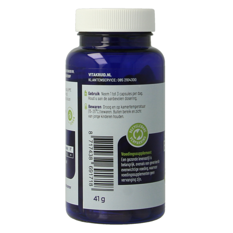 Vitakruid Berberine 500 Rebersa 97-102% berberine zouten 60 Vegetarische capsules