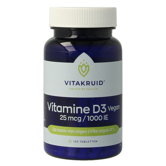 Vitakruid Vitamine D3 Vegan 25 mcg / 1000 IE 120 Tabletten
