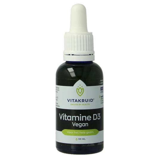 Vitakruid Vitamine D3 Vegan Vitashine 5 mcg per druppel 30 Milliliter