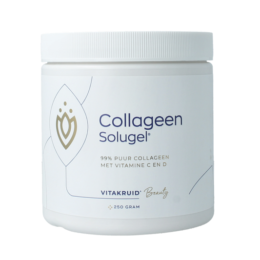 Vitakruid Collageen Solugel poeder met vitamine C & D 250 Gram