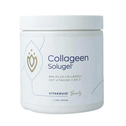 Vitakruid Collageen Solugel poeder met vitamine C & D 250.00 Gram