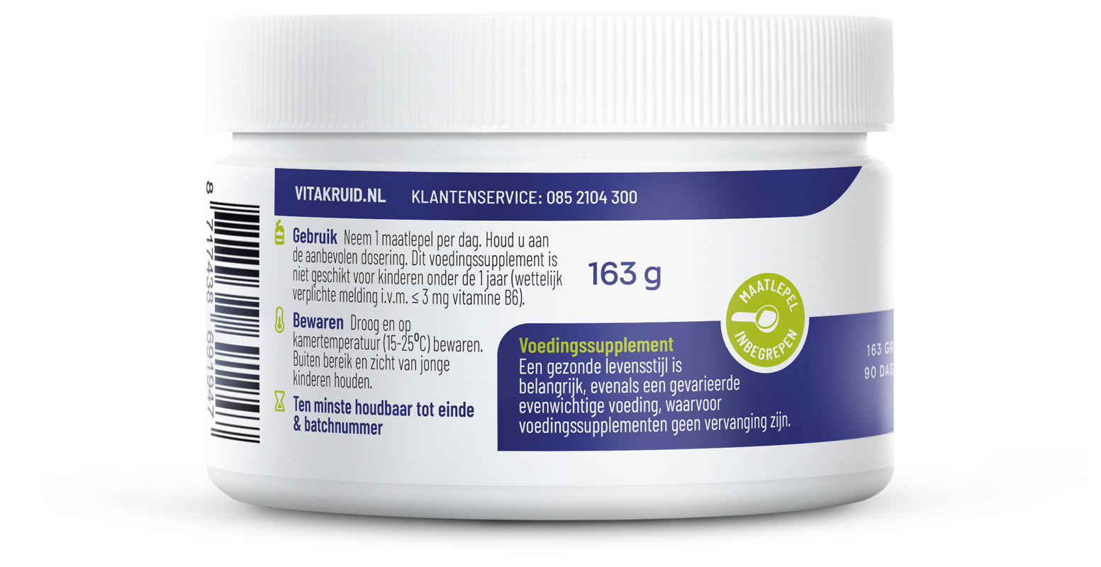 Vitakruid Multi Basis Vegan poeder met natuurlijke vormen 163.00 Gram