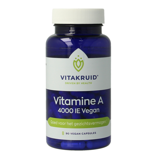 Vitakruid Vitamine A Retinol Acetaat 4000 IE Vegan 90.00 Vegetarische capsules