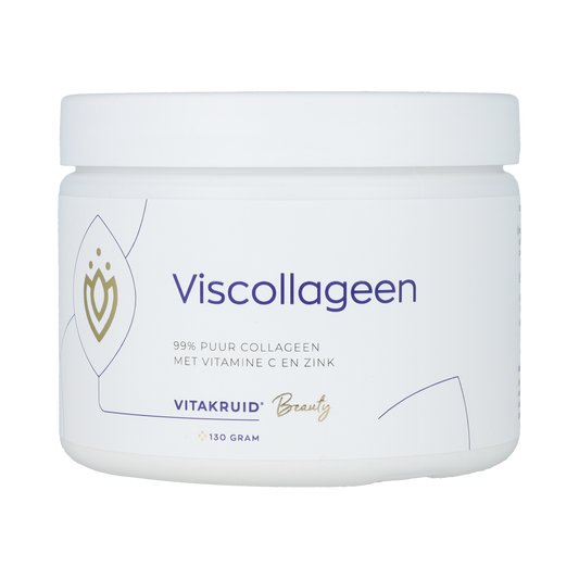 Vitakruid Viscollageen 99% puur collageen vitamine C & zink 130.00 Gram
