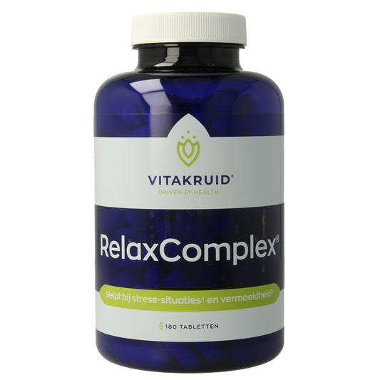 Vitakruid RelaxComplex oa Magnesium Tauraat & Vitamine D3 180 Tabletten