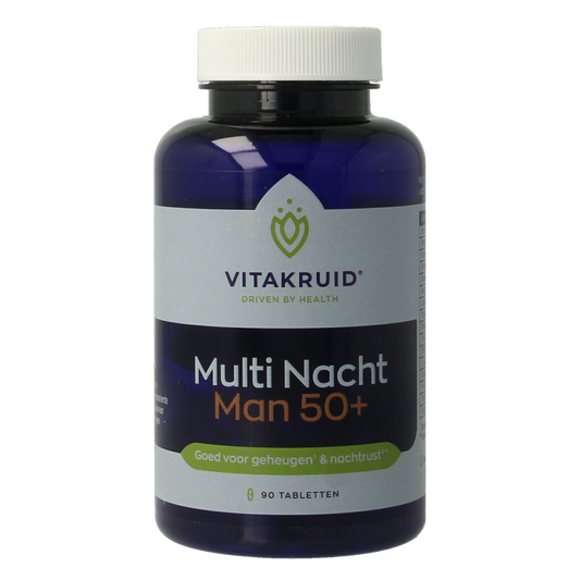 Vitakruid Multi Nacht Man 50+ 100% Vegan 90.00 Tabletten