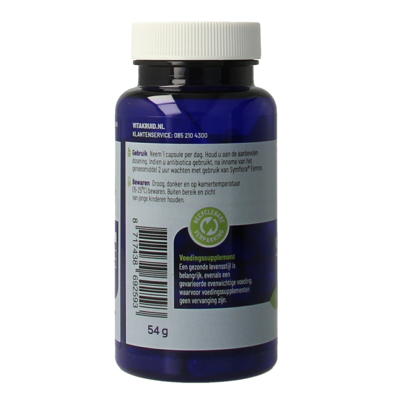 Vitakruid Symflora Femme Probiotica voor vrouwen 90 Vegetarische capsules