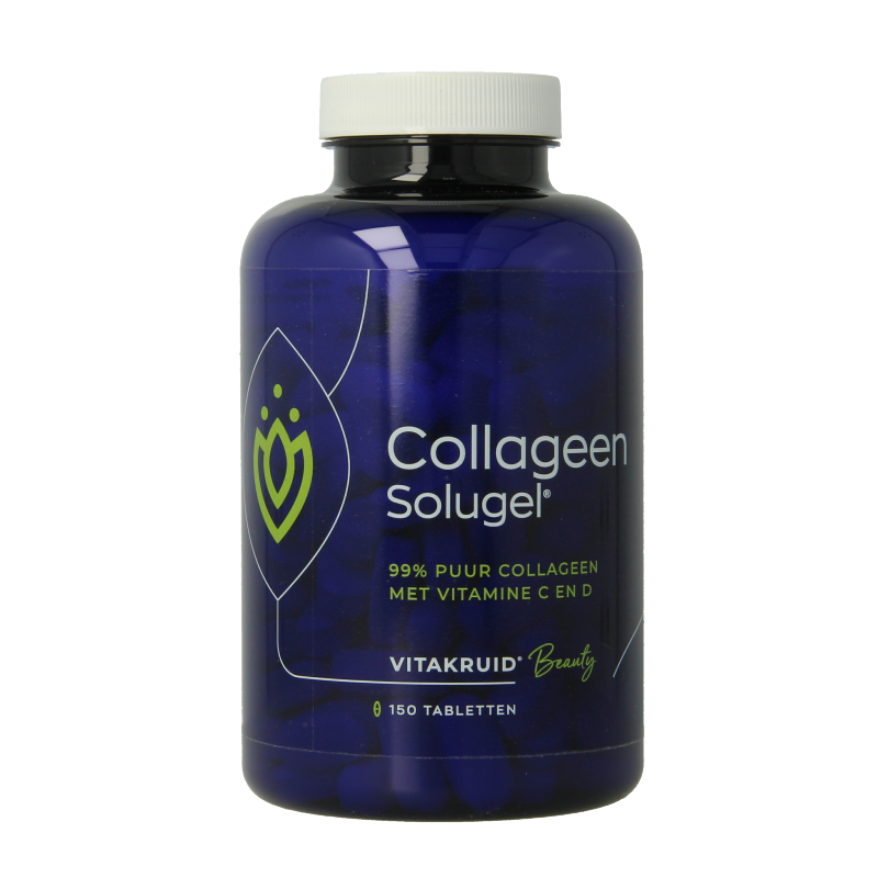 Vitakruid Collageen solugel tabletten met vitamine C en D 150 Tabletten