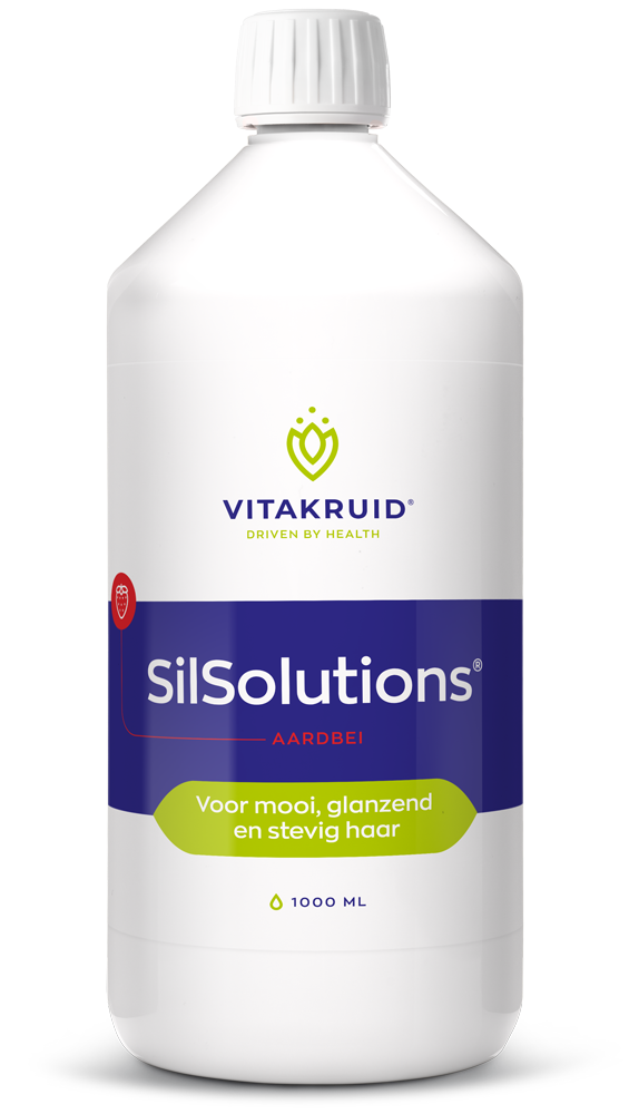 Vitakruid SilSolutions aardbei 1000 1000.00 Milliliter