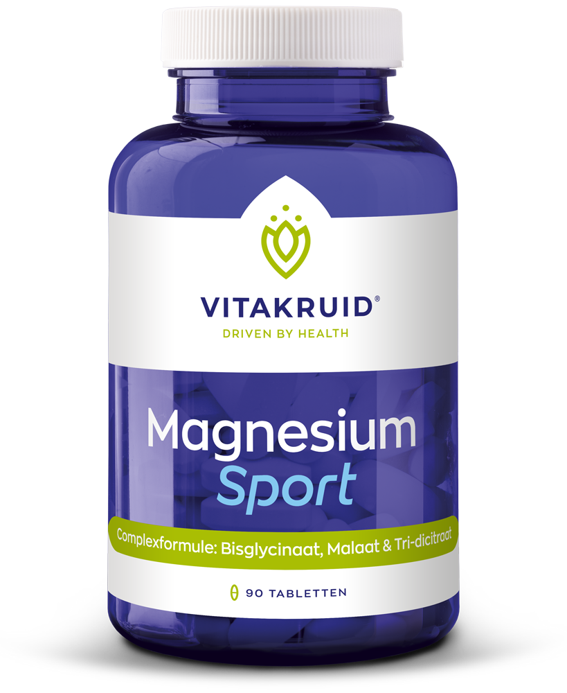 Vitakruid Magnesium sport bisglycinaat malaat tri-dicitraat 90 Tabletten