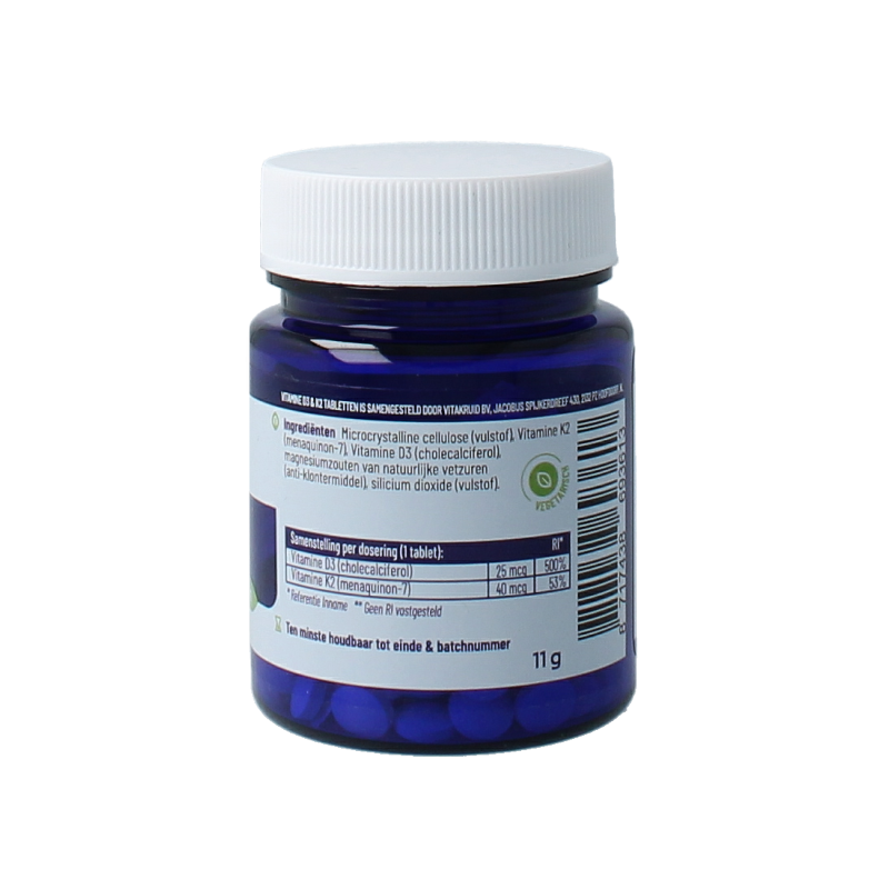 Vitakruid Vitamine D3 25mcg & K2 40mcg (menaq7) 90 Tabletten