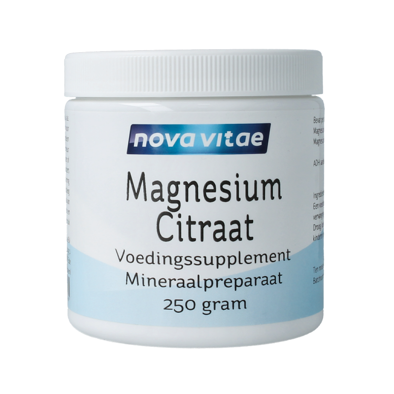 Nova Vitae Magnesium citraat poeder 250 Gram