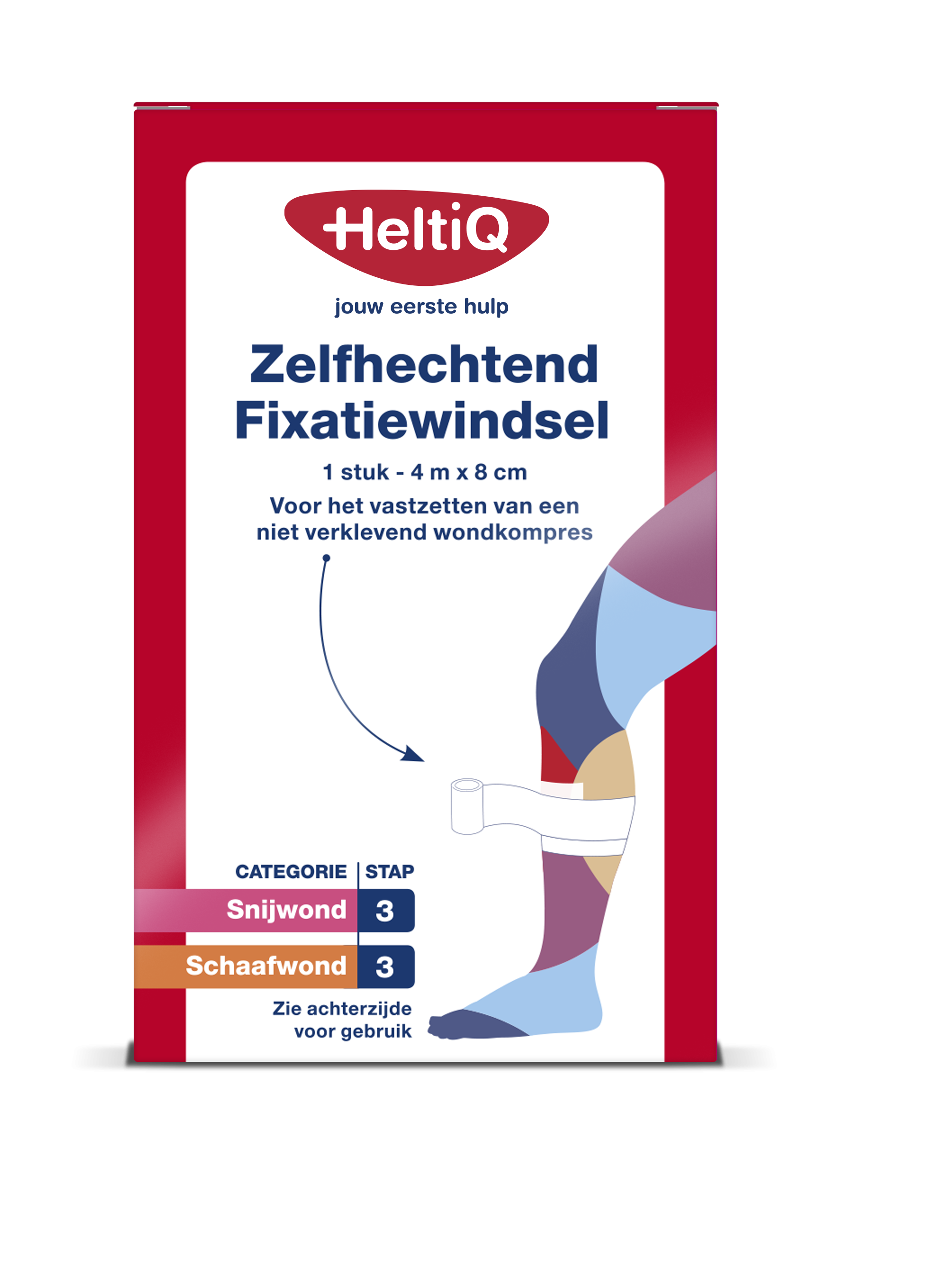 Heltiq Zelfhechtend windsel 4m x 8cm 1.00 Stuks