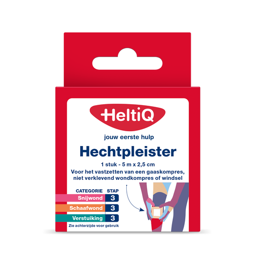 Heltiq Hechtpleister 2.5cm x 5m 1.00 Stuks