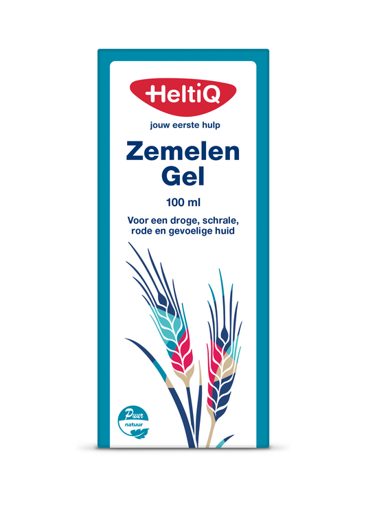 Heltiq Zemelen gel in a 100ml bottle, a body care product with a pump dispenser, featuring a sleek container and label.