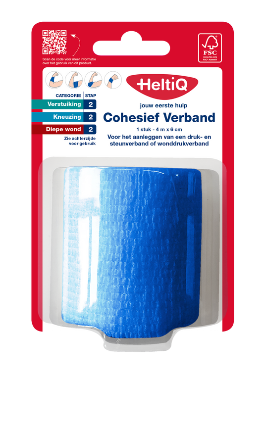 Heltiq Cohesief verband 4m x 6cm 1.00 Stuks