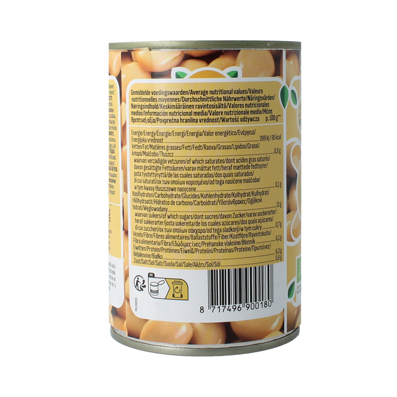 Bioidea Boterbonen Limabonen bio 400 Gram