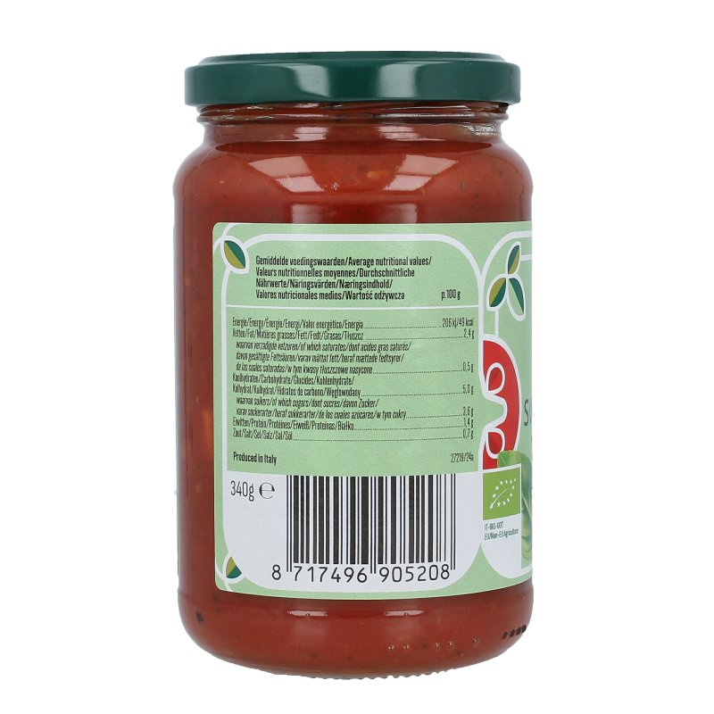 Bioidea Pastasaus basilicum bio 340 Gram