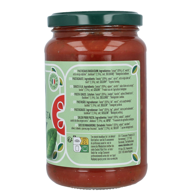 Bioidea Pastasaus basilicum bio 340 Gram