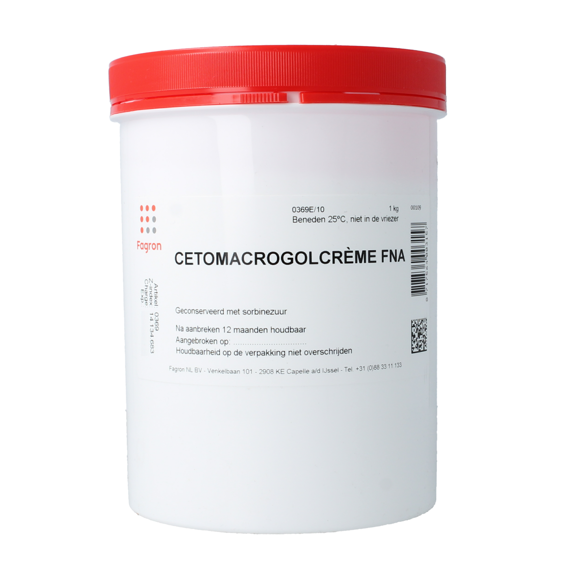 Fagron Cetomacrogol creme FNA 1.00 Kilogram