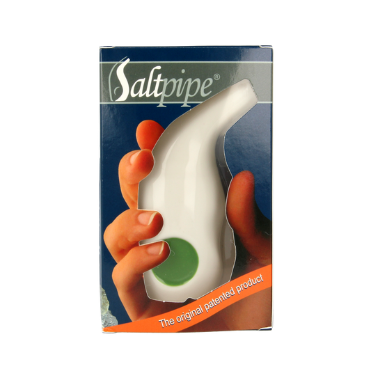 Saltpipe Classic zout inhalator for nasal care, 60g, designed for natural inhalation therapy and respiratory support.