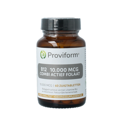 Proviform Vitamine B12 10.000mcg combi actief folaat 60.00 Zuigtabletten