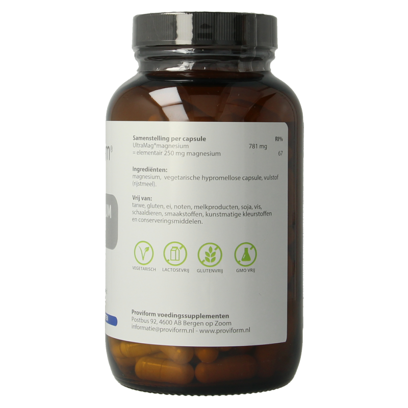 Proviform Magnesium ultra 250mg 180 Vegetarische capsules