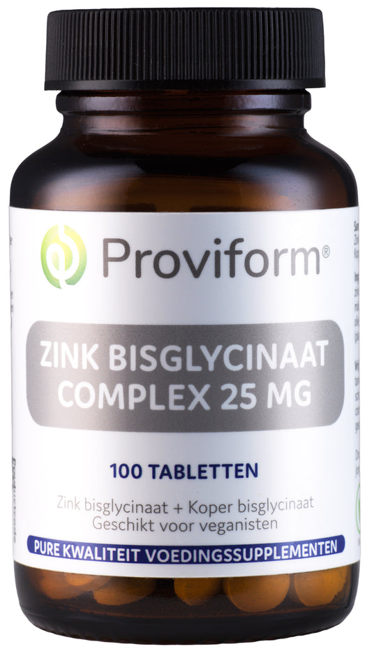 Proviform Zink bisglycinaat 25mg complex 100.00 Tabletten