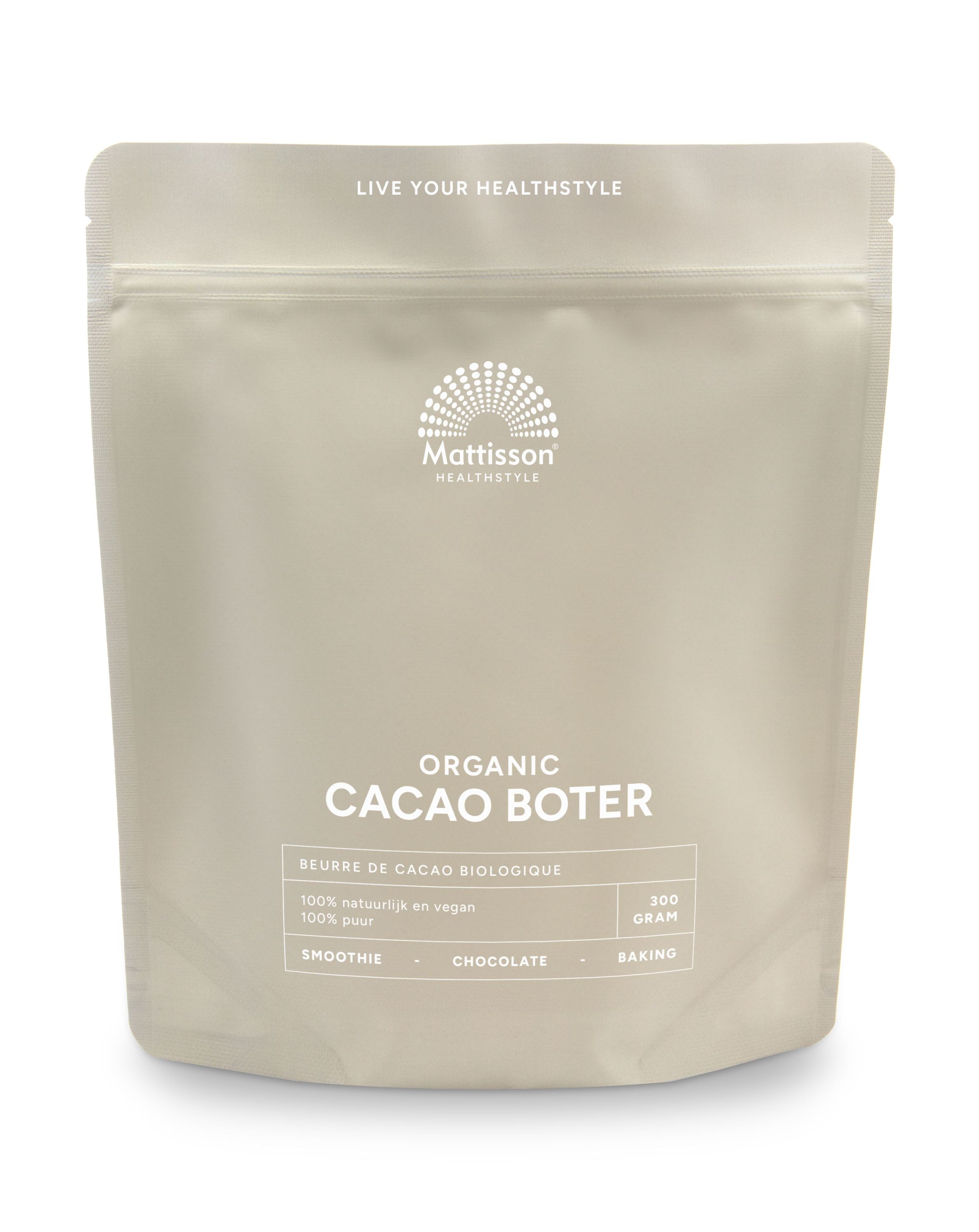 Mattisson Cacao boter bio 300.00 Gram