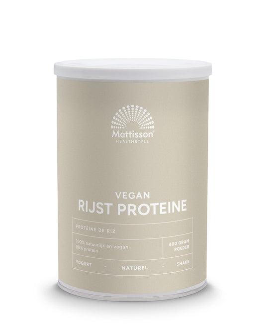 Mattisson Absolute rijst proteine poeder vegan 80% 400.00 Gram
