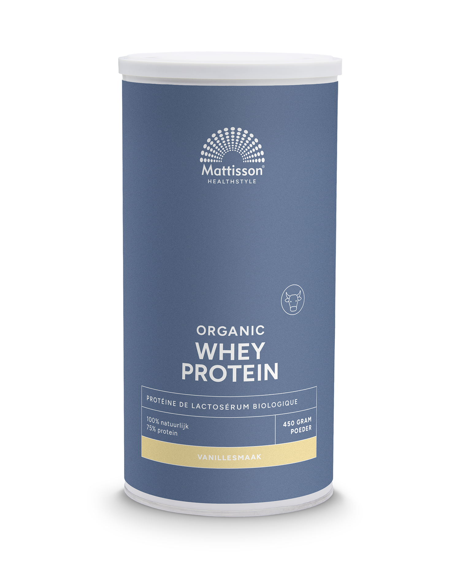 Mattisson Wei whey proteine vanille 75% bio 450 Gram