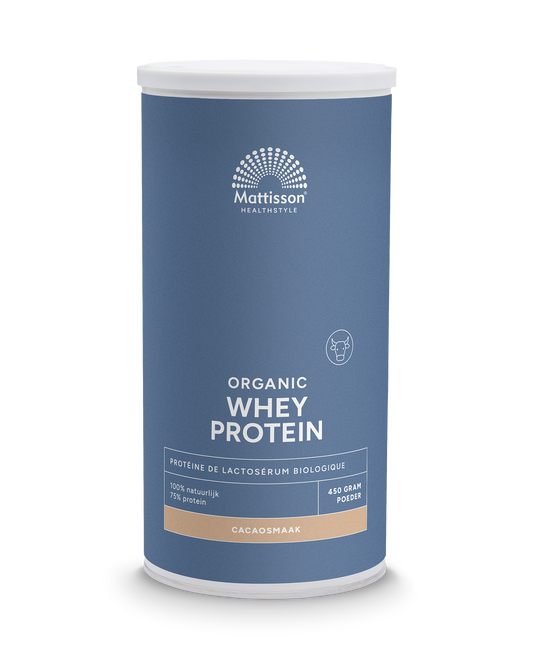 Mattisson Wei whey proteine cacao 75% bio 450 Gram