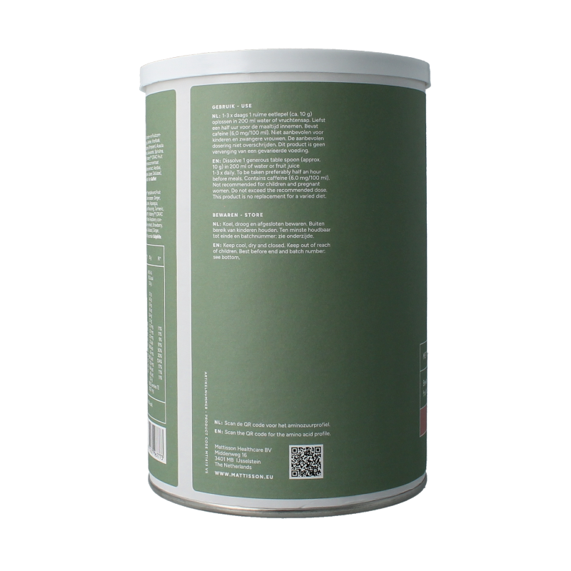 Mattisson Collagen collageen AlkaGreens poeder 300 Gram