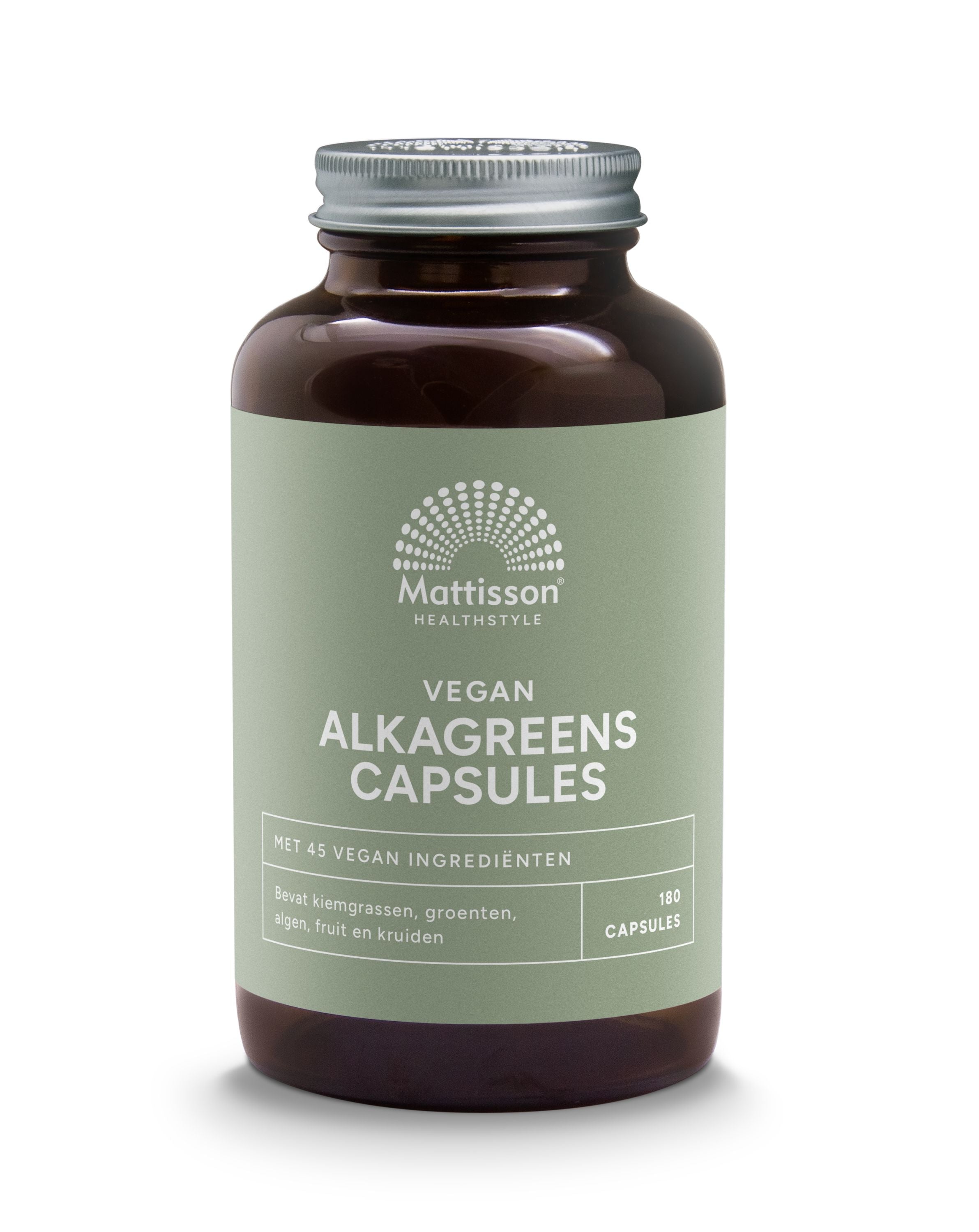 Mattisson Vegan alkagreens capsules 540mg 180.00 Vegetarische capsules