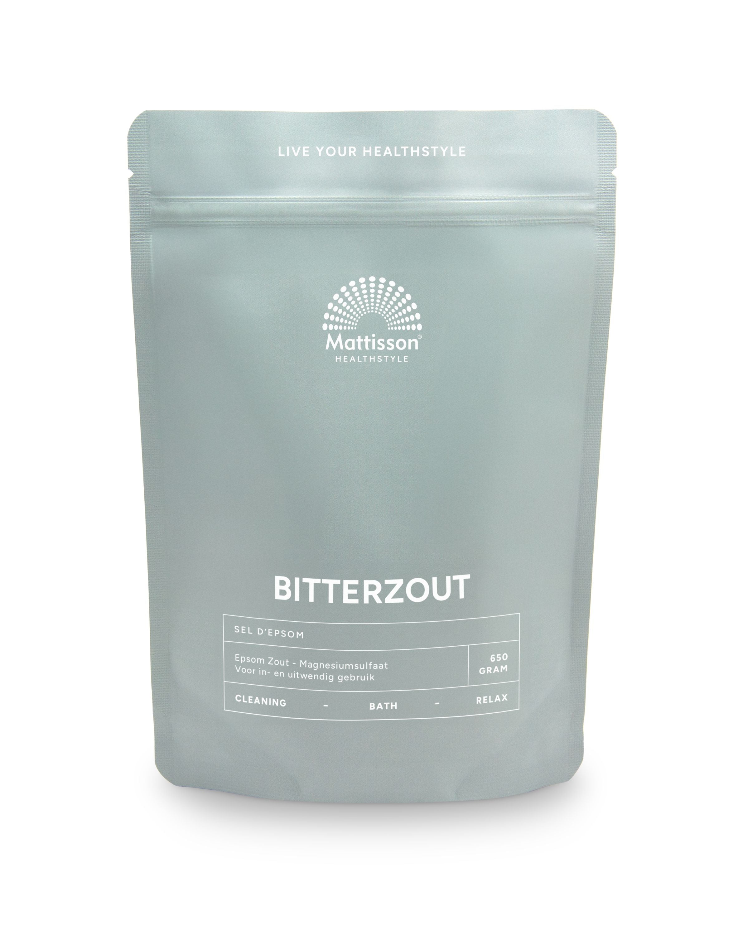 Mattisson Bitterzout epsom zout magnesiumsulfaat 650 Gram