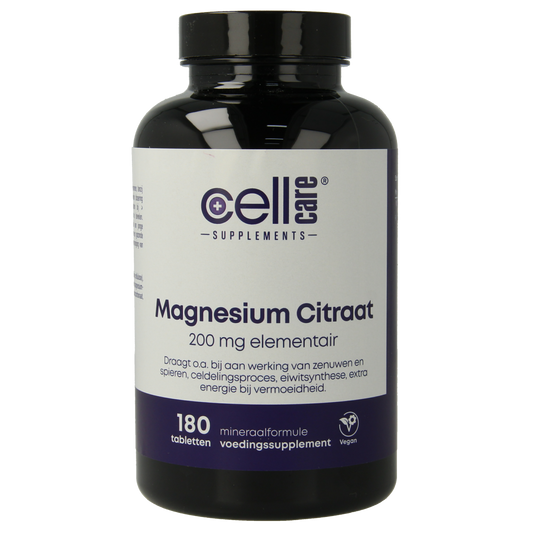 CellCare Magnesium 200mg elementair  180.00 Tabletten