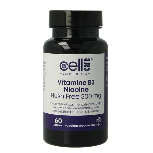 CellCare Vitamine B3 niacine flush free 500mg  60.00 Vegetarische capsules