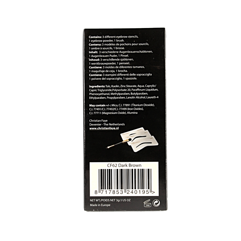 Christian Faye Eyebrow dark brown 3.00 Gram
